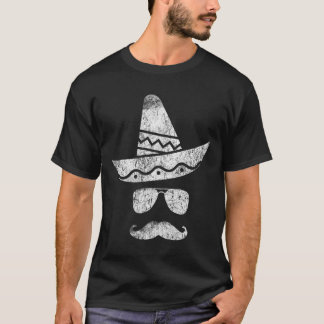 T-shirt Cinco De Mayo Parti Mustache Casquette Mexicain Fu