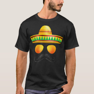 T-shirt Cinco de Mayo Party Mustache Lunettes de soleil So