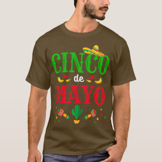 T-shirt Cinco de Mayo pour le costume de fêtes mexicain