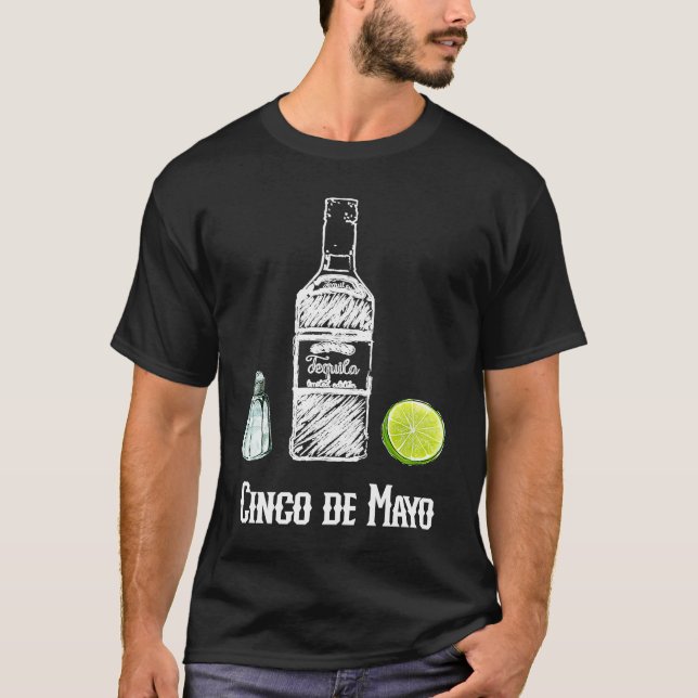 T-shirt Cinco de Mayo Salt Tequila Lime Celebration Party (Devant)