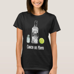 T-shirt Cinco de Mayo Salt Tequila Lime Fête