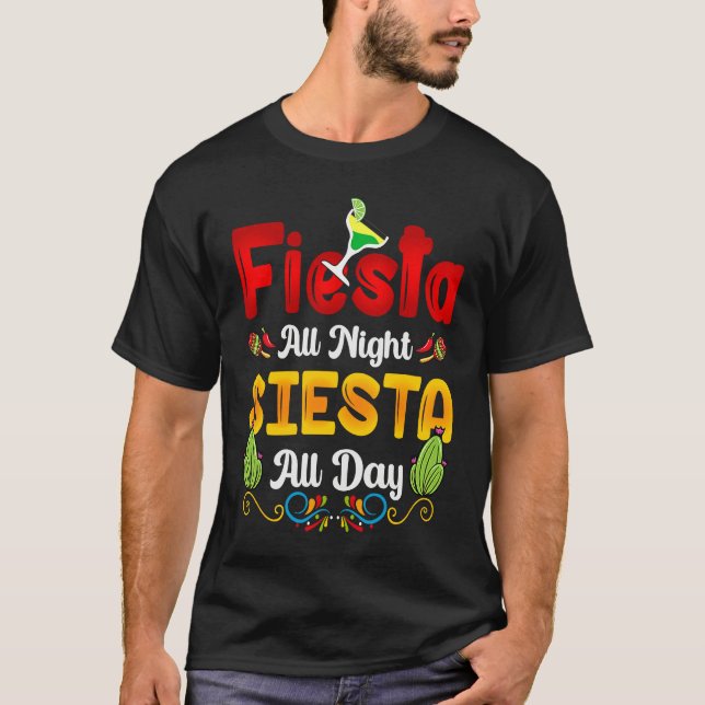 T-shirt Cinco de Mayo squad celebrate fiesta all night (Devant)
