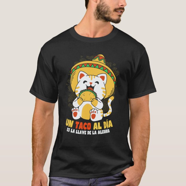 T-shirt Cinco de Mayo Taco Cat (Devant)