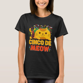 T-shirt Cinco De Meo Mexican Cat Cinco De Mayo Costume Ta
