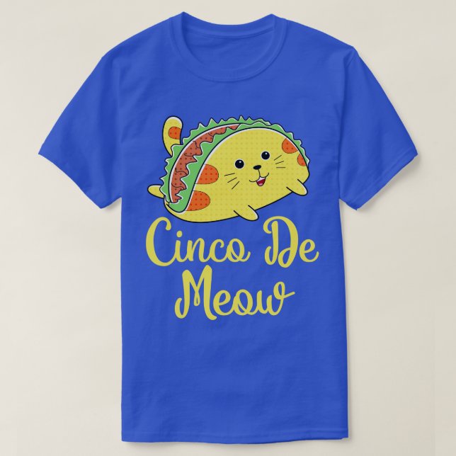 T-shirt Cinco De Meow (Design devant)