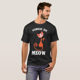 T-shirt Cinco De Meow Amoureux des chats Cinco De Mayo Tee