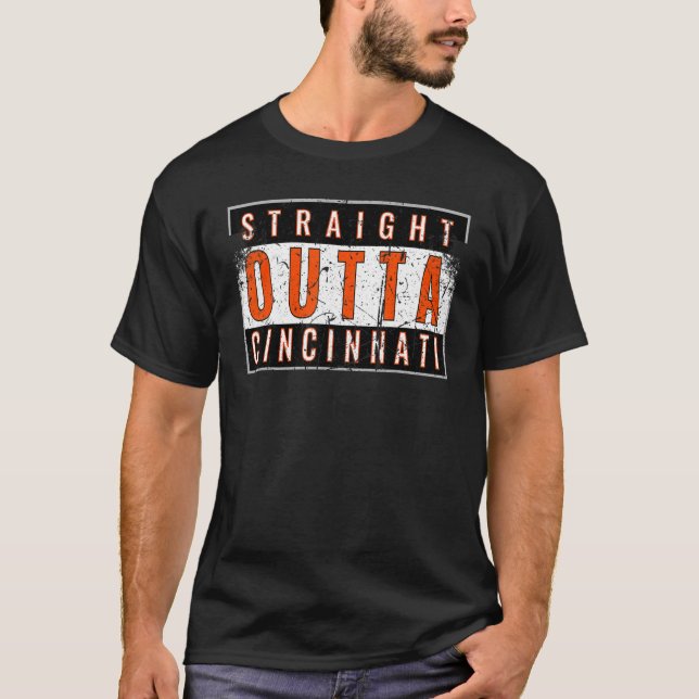 T-shirt Cincy 'nati Cincinnati Oh Correspondant Famille Co (Devant)