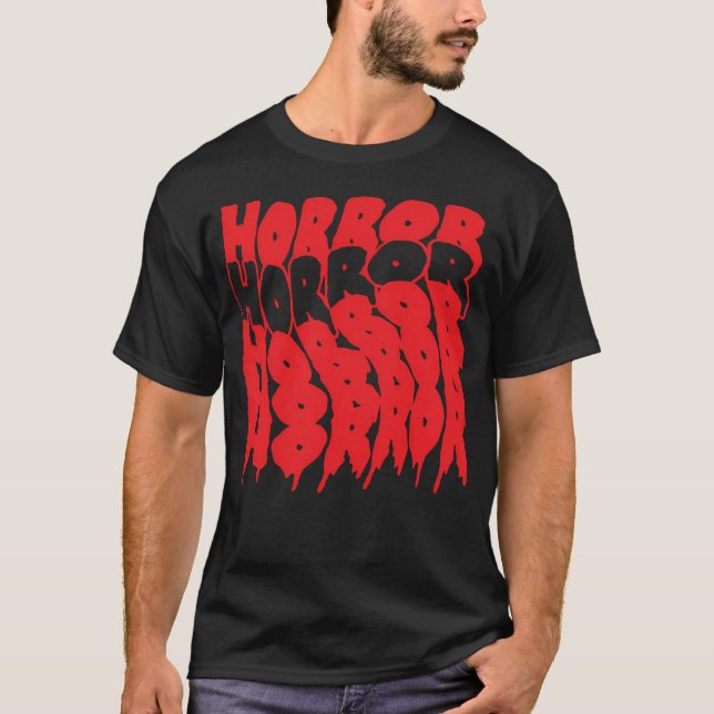 T-shirt Cinéma d'horreur Lover Don - Horreur Texte répété (Devant)