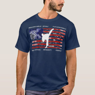 T-shirt Cinq principes de Taekwondo Mode de vie Martial