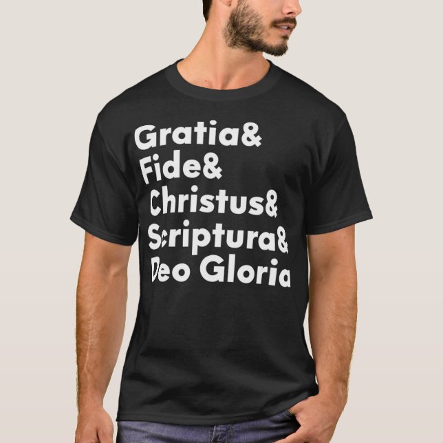T-shirt Cinq solas de la réforme  (Devant)