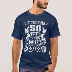 T-shirt Cinquante 50 50E Ans Jeu Joueur 1971 Anniversaire
