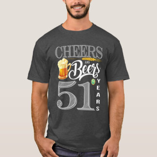 T-shirt cinquante-et-unième Acclamations et bières de