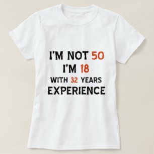 T-shirt cinquantième conceptions d'anniversaire