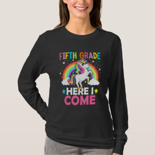 T-shirt Cinquième Année Ici Je Reviens Unicorn Retour À L'