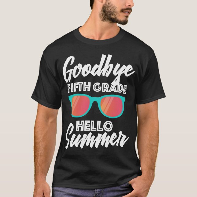 T-shirt Cinquième catégorie le jour passé de l'école (Devant)