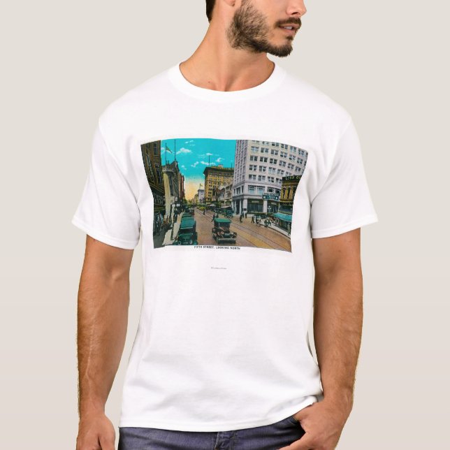 T-shirt Cinquième rue semblant du nord, San Diego (Devant)