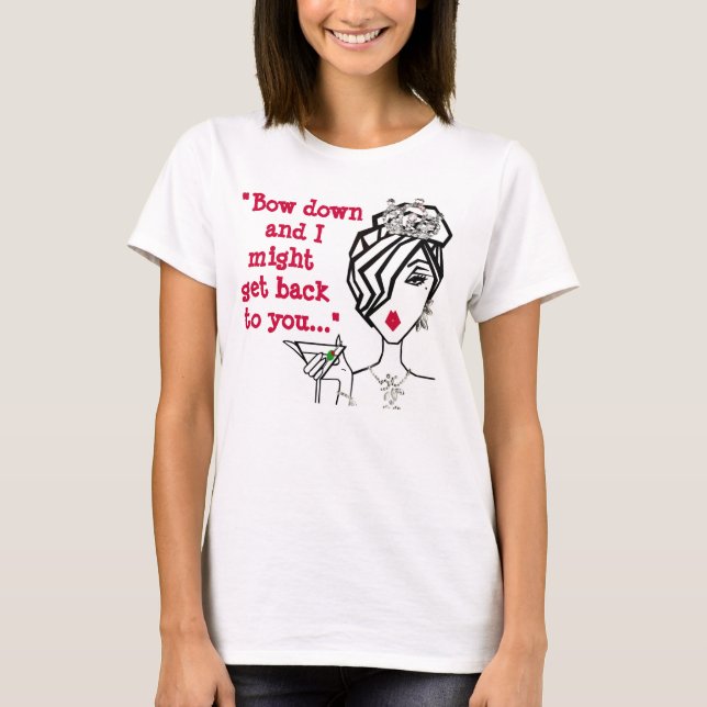 T-shirt "Cintrez vers le bas et je pourrais vous (Devant)