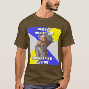 T-shirt Circoncision de Dieu de Troll