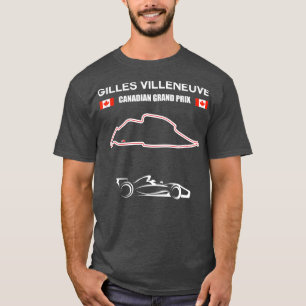 T-shirt Circuit automobile Gilles Villeneuve Canadien