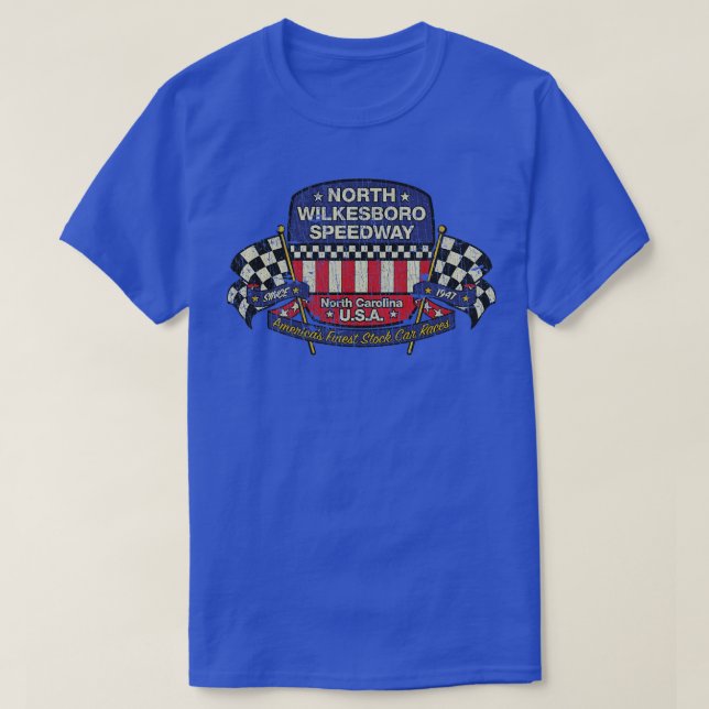 T-shirt Circuit automobile North Wilkesboro 1947 (Design devant)