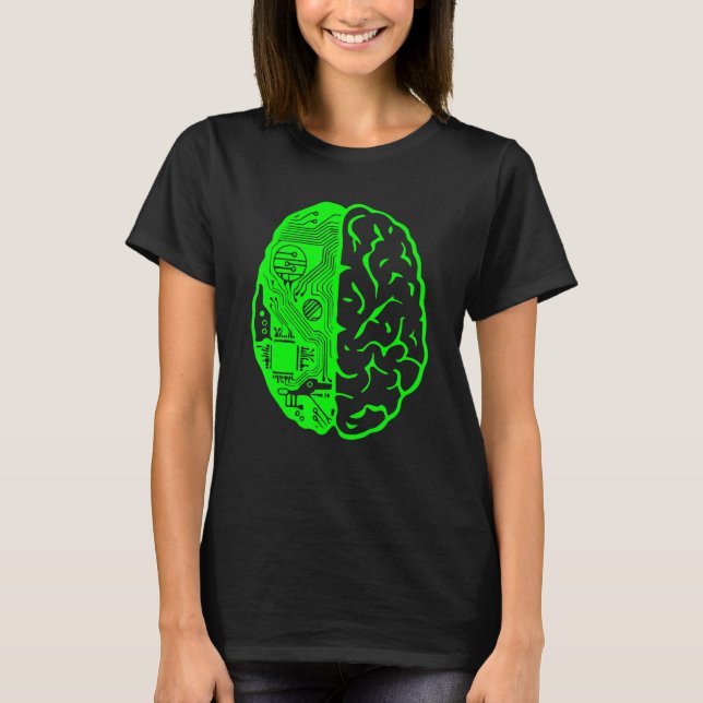 T-shirt Circuit Board Informatique & Cerveau Ai Apprentiss (Devant)