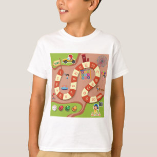 T-shirt Circuit de course coloré pour enfants