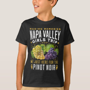 T-shirt Circuit de vignobles de Napa Valley entre filles d