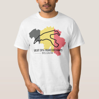 T-shirt Circuit Francorchamps pour les fans de Formule 1 T