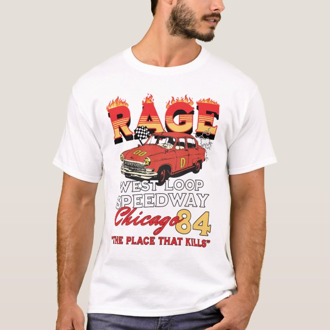 T-shirt Circuit Rage West Speedway Chicago Racing (Devant)