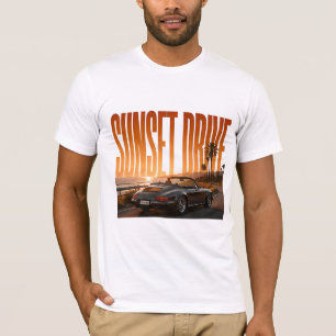 T-shirt Circuit Sunset Luxueux Graphique de Road Trip