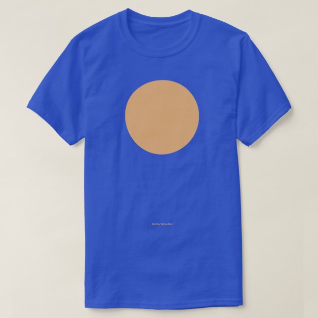 T-shirt Circulaire Crayola rouge jaune moyen (Design devant)