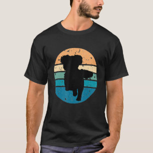 T-shirt Circulaire Retro Shih Tzu Propriétaire Parents Vêt