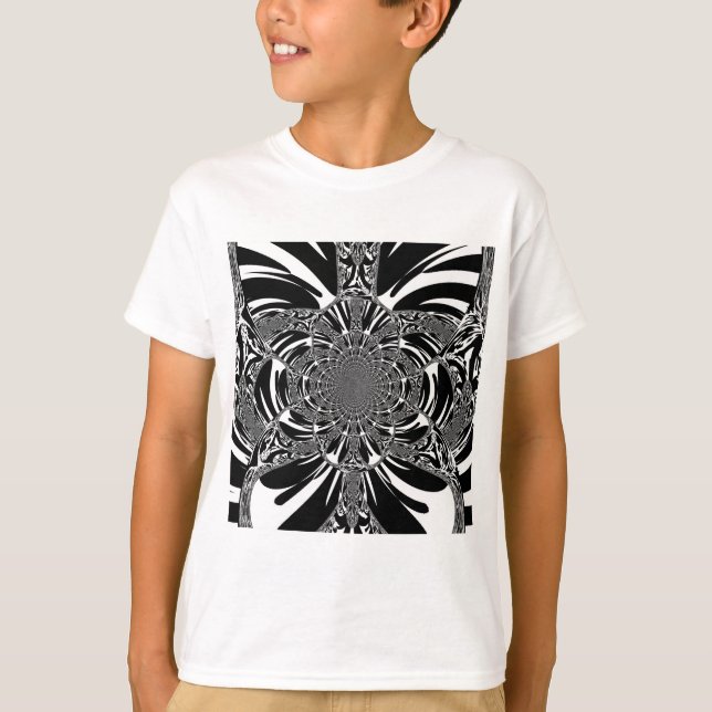 T-shirt Circulaire Zebra Kaleidoscope Art (Devant)