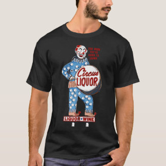T-shirt Circus Liquor avec clown Déplaisant et clown &quot