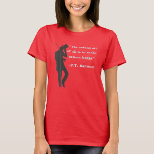 T-shirt Circus Ring Master P.T. Citation Barnum En Noir