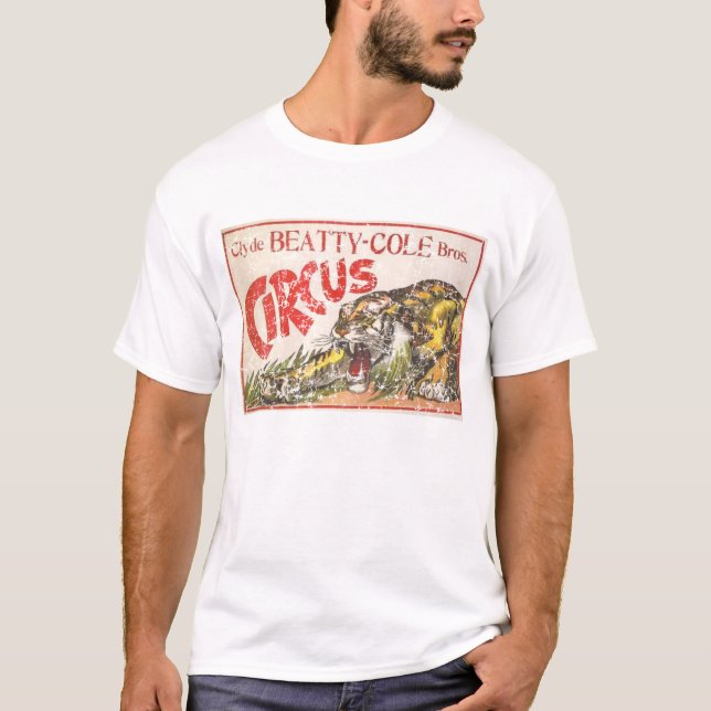 T-shirt Cirque de Beatty Cole - 1903 - affligé (Devant)