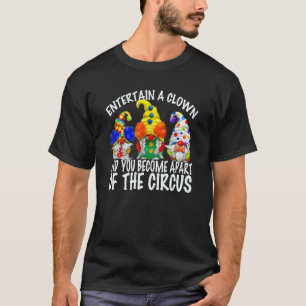 T-shirt Cirque Gnomes En Costume Clown Pour Hommes Sarcasm