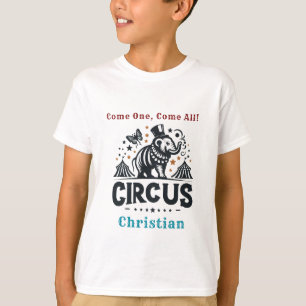 T-shirt Cirque Whimsical Vintage fête d'anniversaire