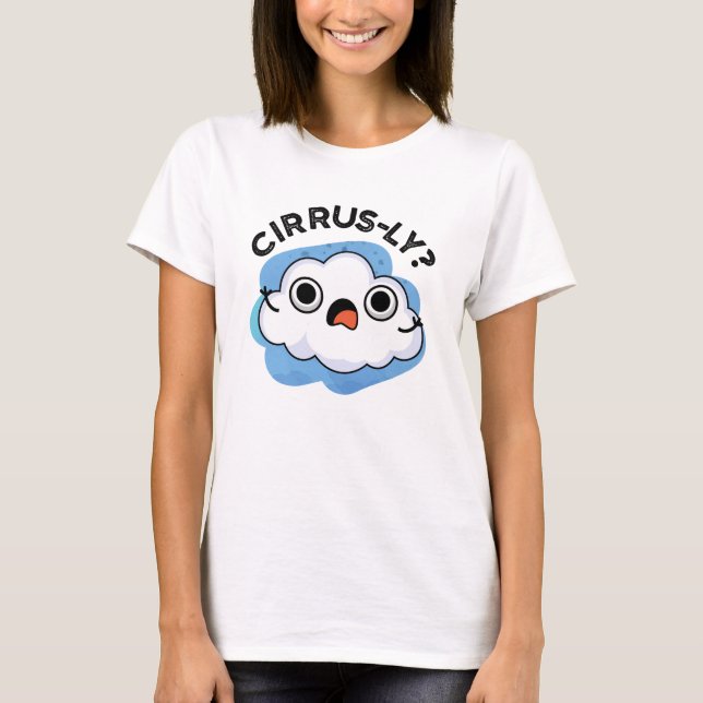 T-shirt Cirrus Météo Cirrus Cloud Pun (Devant)