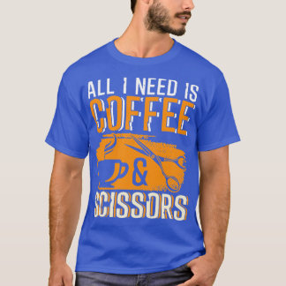 T-shirt Ciseaux de café Drôle Coiffeur Soft