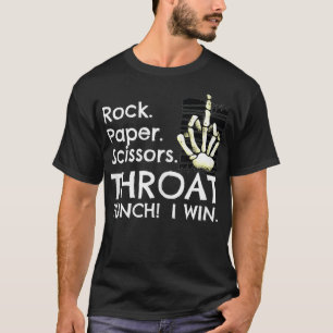 T-shirt Ciseaux de papier roche à perforation inspirés Ros