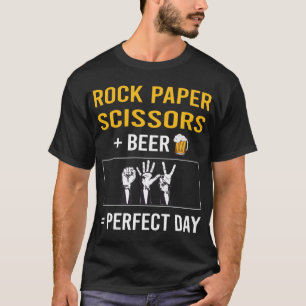 T-shirt Ciseaux de papier roche de la fête de la bière