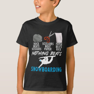 T-shirt Ciseaux de papier rocheux Rien de mieux que le sno