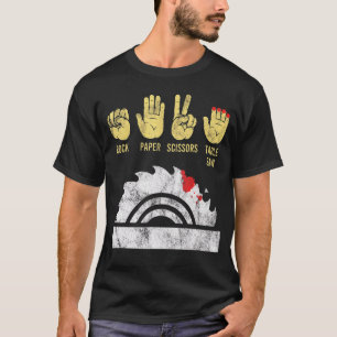 T-shirt Ciseaux de papier rocheux Table Scie à bois Carpen