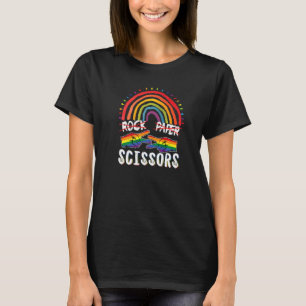 T-shirt Ciseaux Papier Rocher Lgbt Q Gay pride Fier Ally R