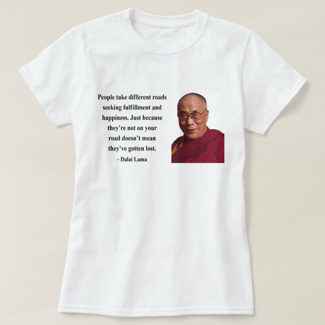 T-shirt citation 1B de Dalaï lama (Design devant)