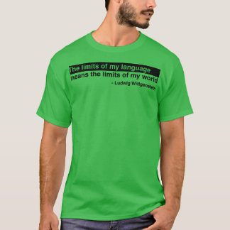 T-shirt Citation 2 de Ludwig Wittgenstein