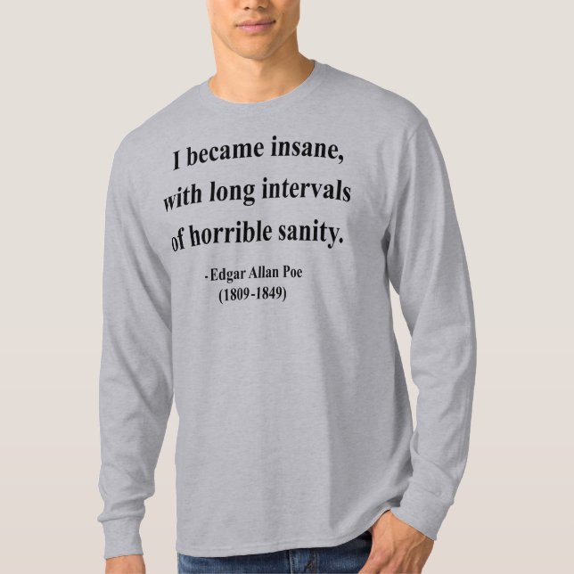 T-shirt Citation 2a d'Edgar Allen Poe (Devant)