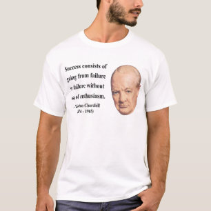 T-shirt Citation 5b de Winston Churchill