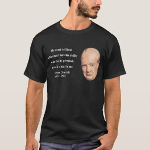 T-shirt Citation 6b de Winston Churchill
